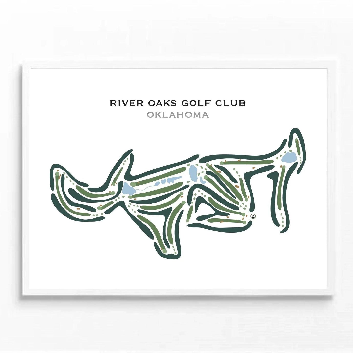 River Oaks Golf Club, Oklahoma - Printed Golf Courses