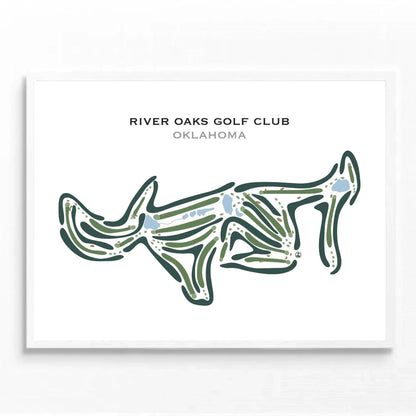 River Oaks Golf Club, Oklahoma - Printed Golf Courses