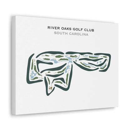 River Oaks Golf Club, South Carolina - Printed Golf Courses