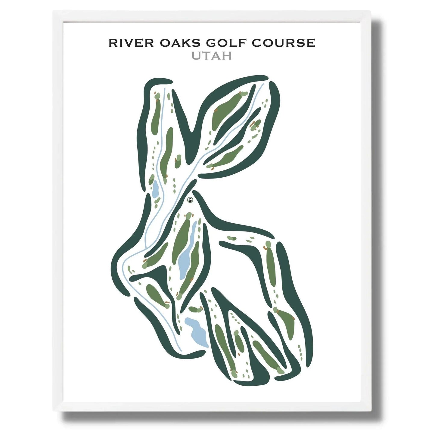 River Oaks, Sandy Utah - Printed Golf Courses
