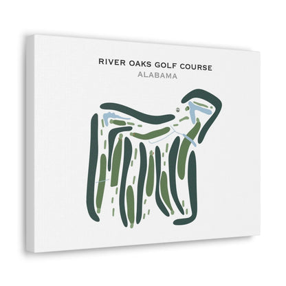 River Oaks Golf Course, Alabama - Printed Golf Courses