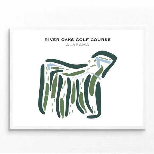 River Oaks Golf Course, Alabama - Printed Golf Courses