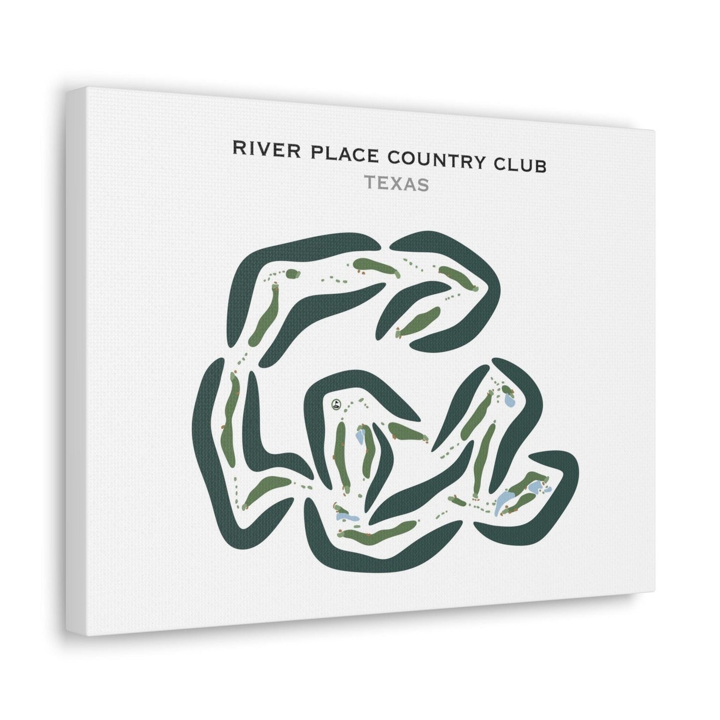 River Place Country Club, Texas - Printed Golf Courses