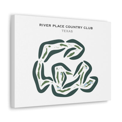 River Place Country Club, Texas - Printed Golf Courses