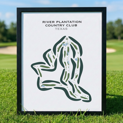 River Plantation Country Club, Texas - Printed Golf Courses