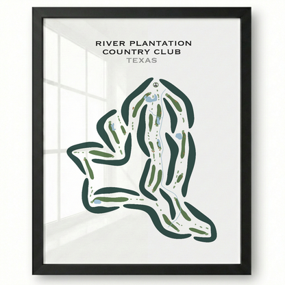 River Plantation Country Club, Texas - Printed Golf Courses
