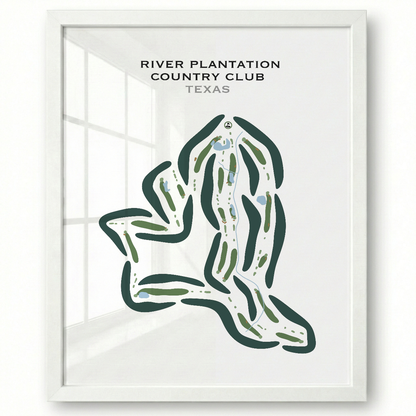 River Plantation Country Club, Texas - Printed Golf Courses