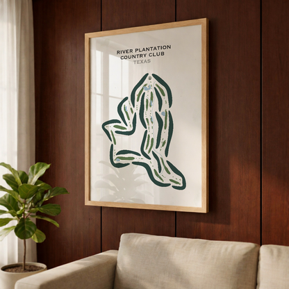 River Plantation Country Club, Texas - Printed Golf Courses