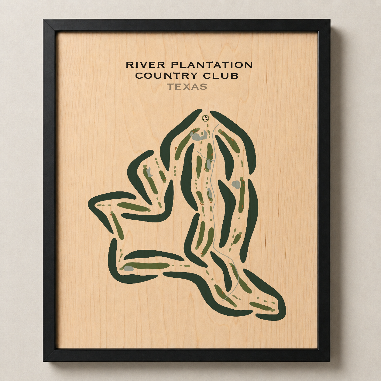 River Plantation Country Club, Texas - Printed Golf Courses