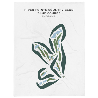 River Pointe Country Club, Blue Course, Indiana - Printed Golf Courses