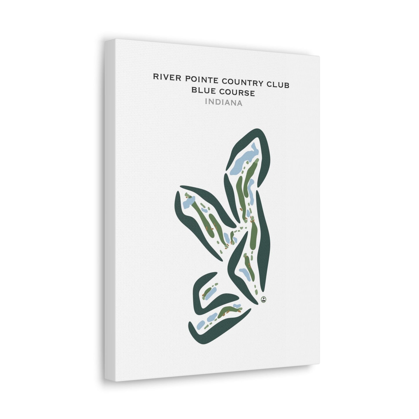 River Pointe Country Club, Blue Course, Indiana - Printed Golf Courses