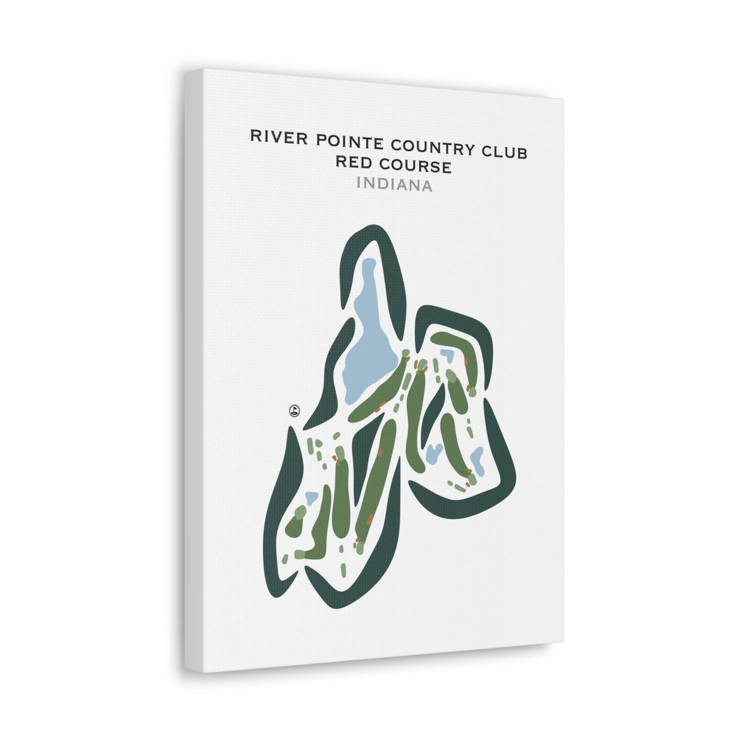 River Pointe Country Club, Red Course, Indiana - Printed Golf Courses