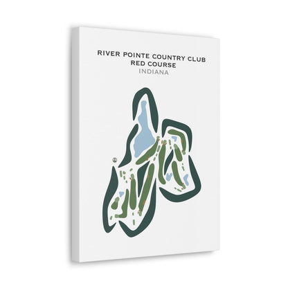 River Pointe Country Club, Red Course, Indiana - Printed Golf Courses
