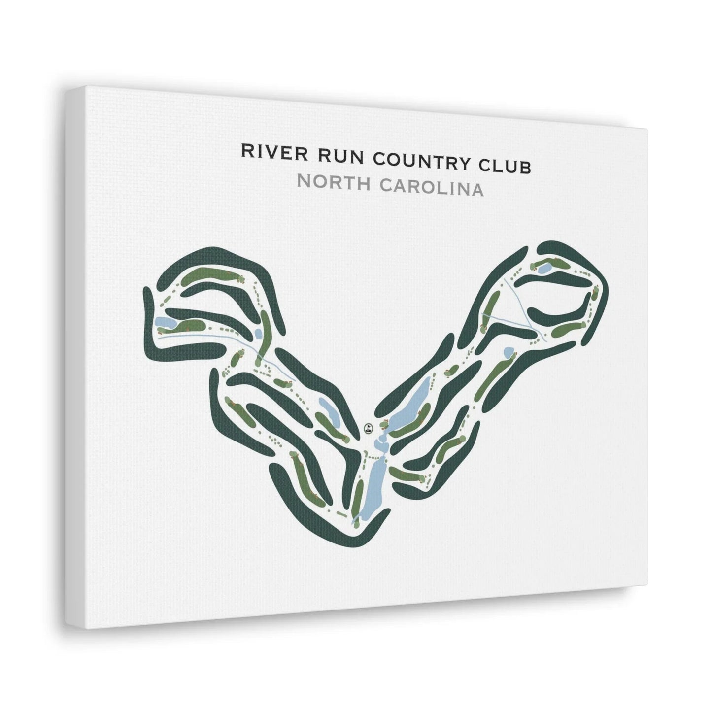 River Run Country Club, North Carolina - Printed Golf Course