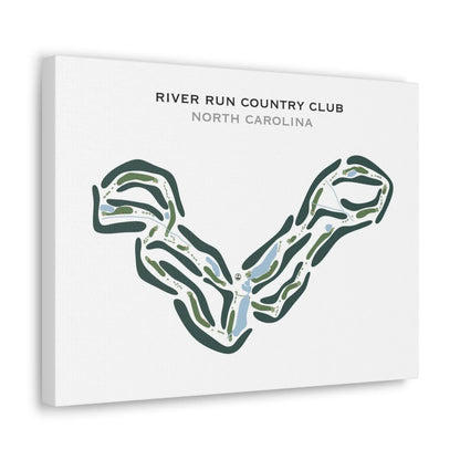 River Run Country Club, North Carolina - Printed Golf Course