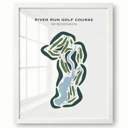 River Run Golf Course, Wisconsin  - Printed Golf Courses