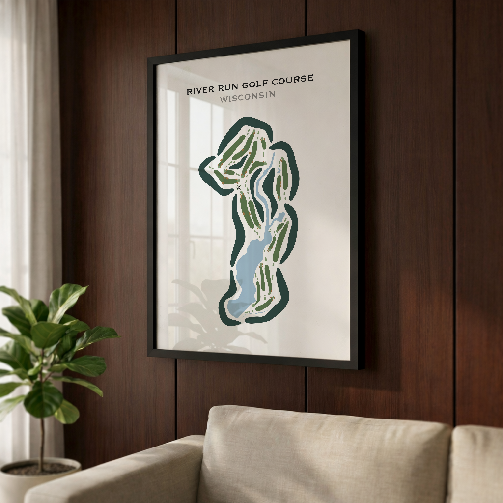 River Run Golf Course, Wisconsin  - Printed Golf Courses