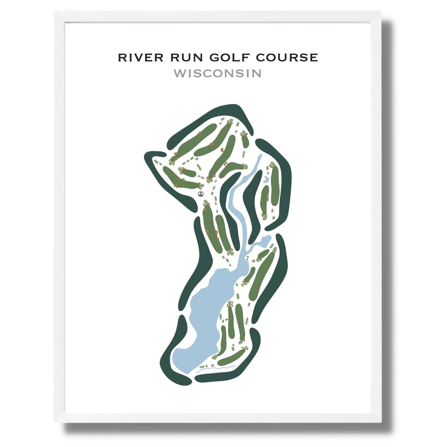 River Run Golf Course, Wisconsin - Printed Golf Courses