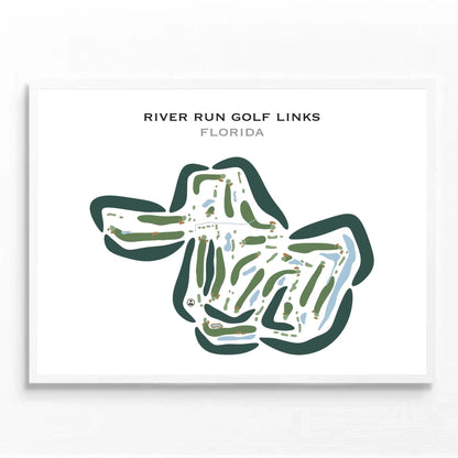 River Run Golf Links, Florida - Printed Golf Courses