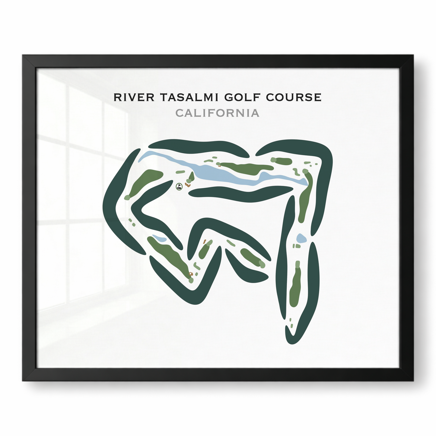 River Tasalmi Golf Course, California - Printed Golf Courses