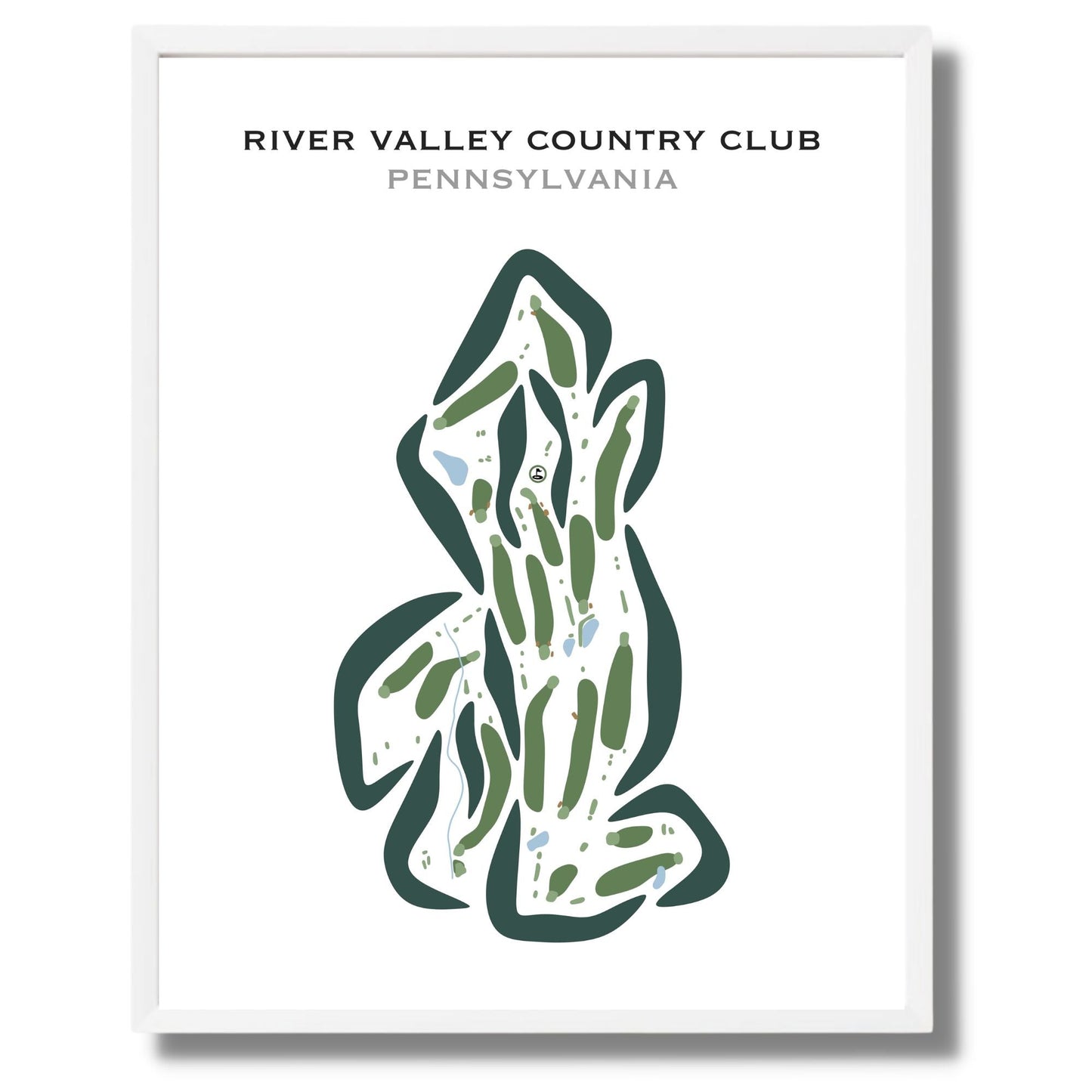 River Valley Country Club, Pennsylvania - Printed Golf Courses