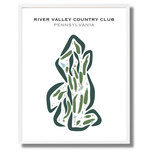 River Valley Country Club, Pennsylvania - Printed Golf Courses