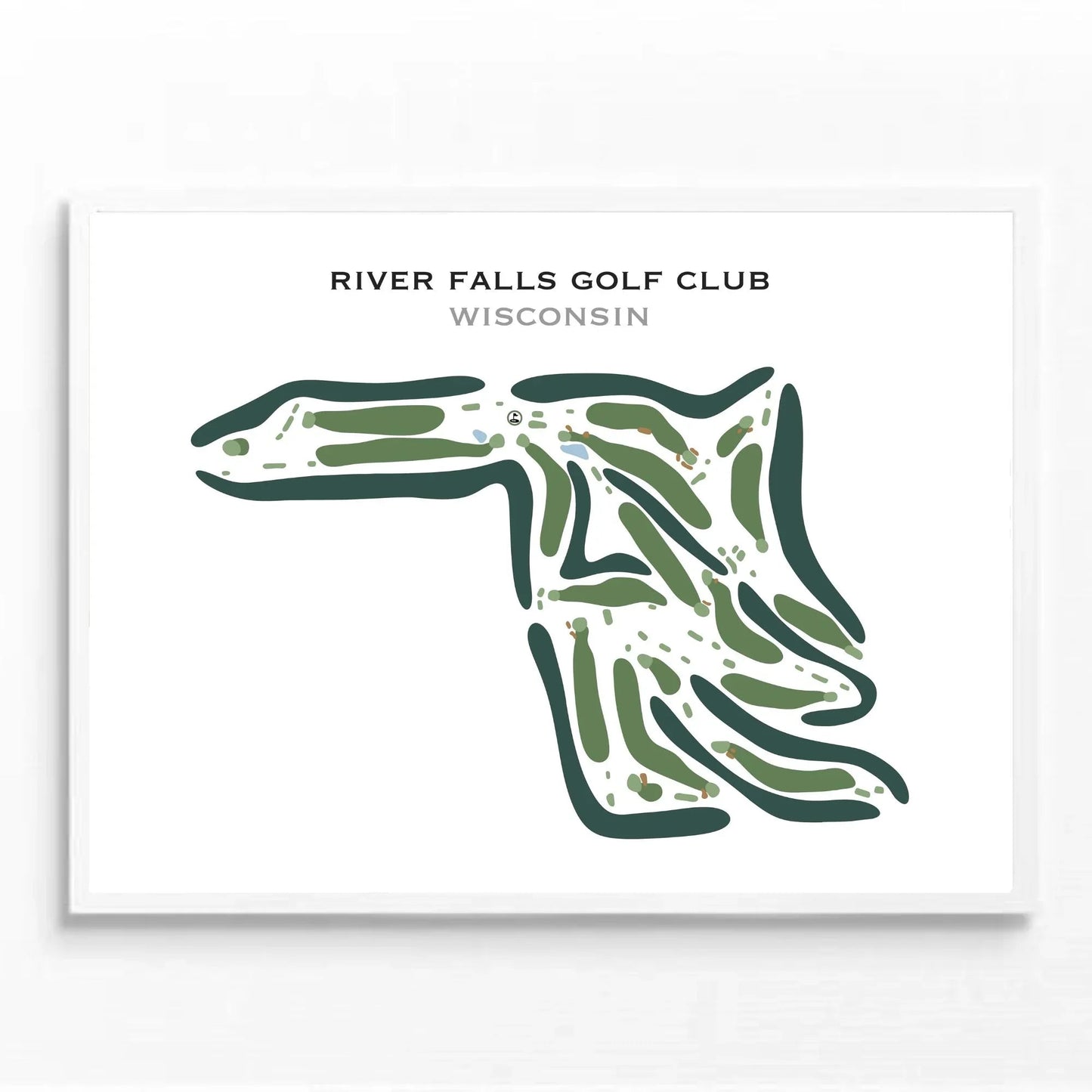River Falls Golf Club, Wisconsin - Printed Golf Courses