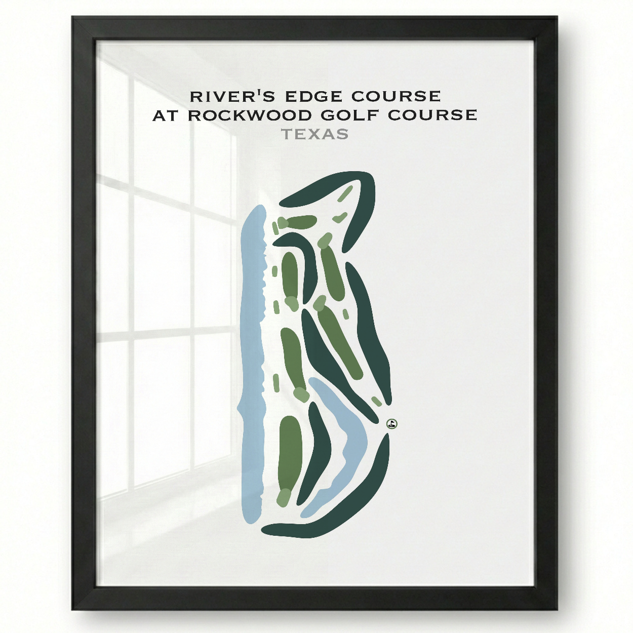 River's Edge at Rockwood Golf Course, Texas - Printed Golf Courses