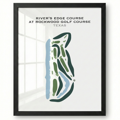 River's Edge at Rockwood Golf Course, Texas - Printed Golf Courses