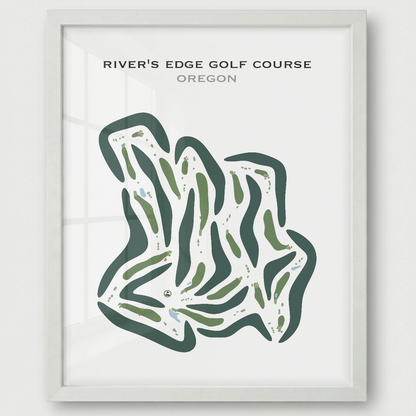 River's Edge Golf Course, Oregon - Printed Golf Courses