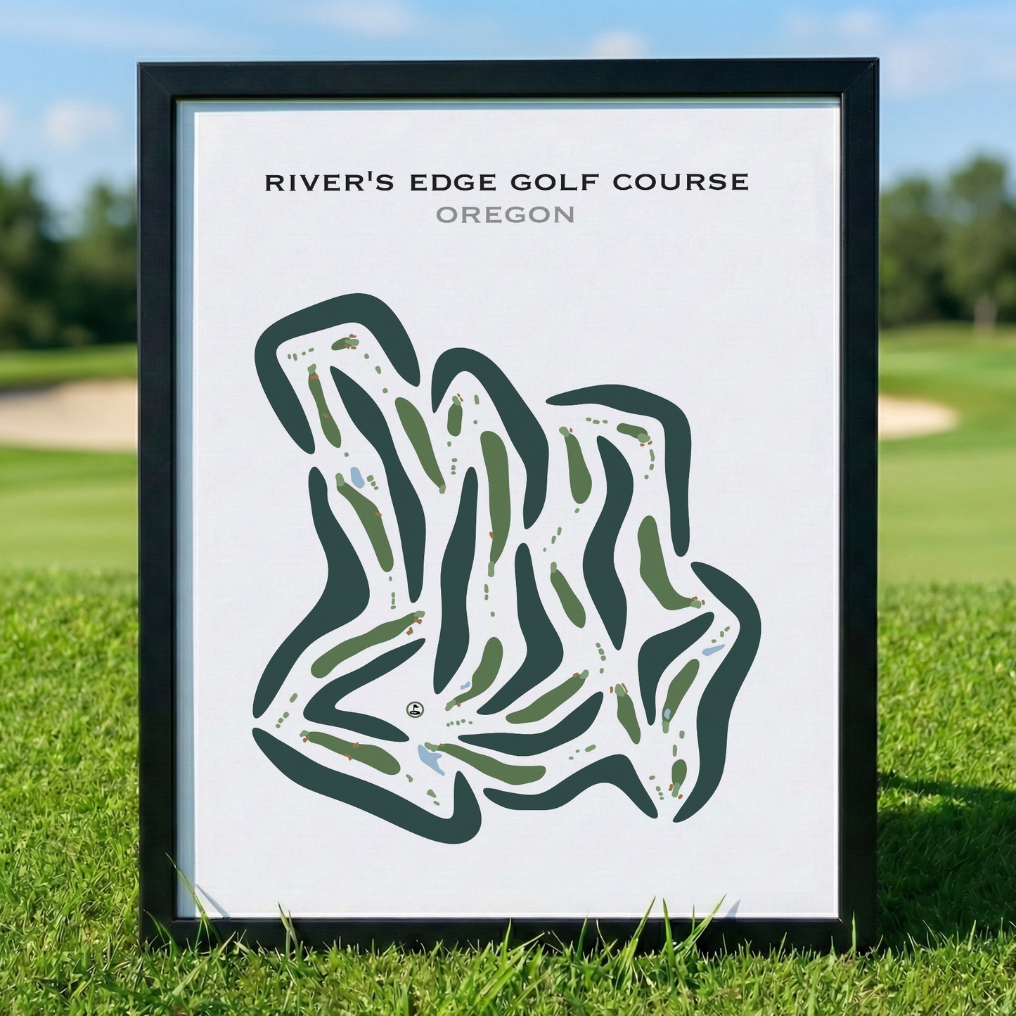 River's Edge Golf Course, Oregon - Printed Golf Courses