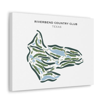 Riverbend Country Club, Texas - Printed Golf Course