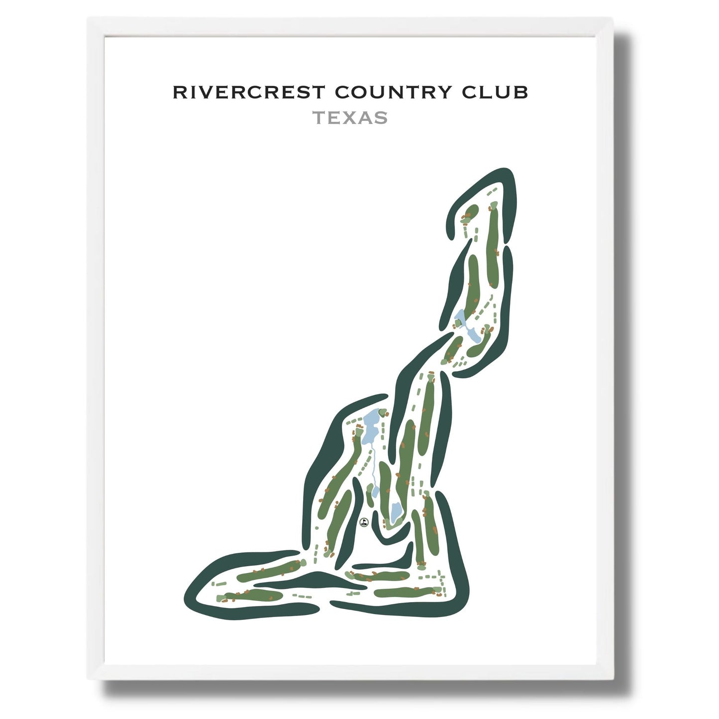 Rivercrest Country Club, Texas - Printed Golf Courses