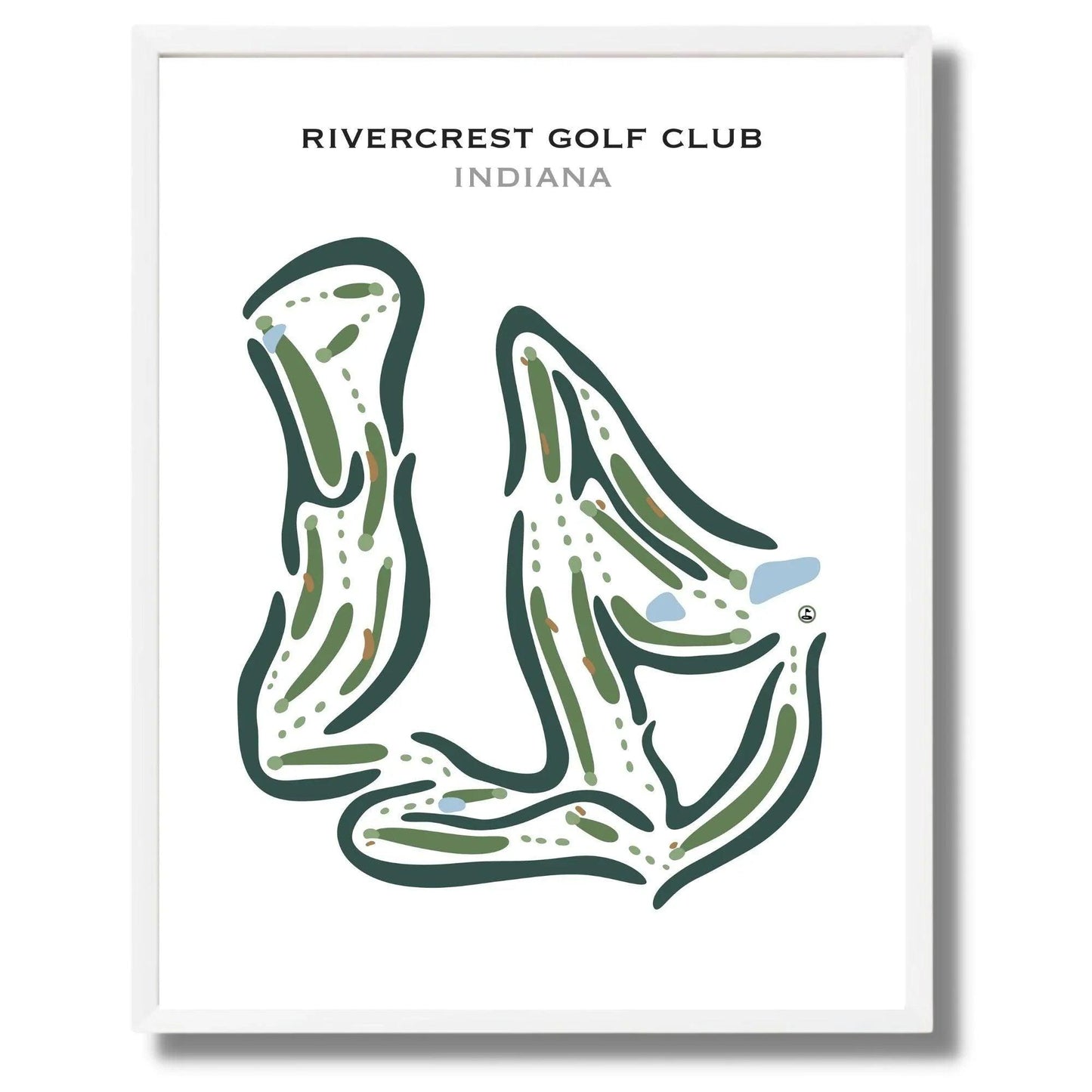 Rivercrest Golf Club, Indiana - Printed Golf Courses