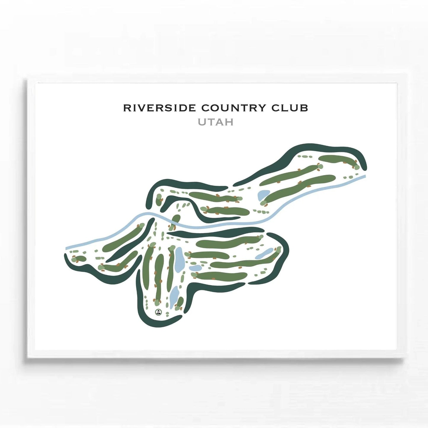 Riverside Country Club, Provo Utah - Printed Golf Courses