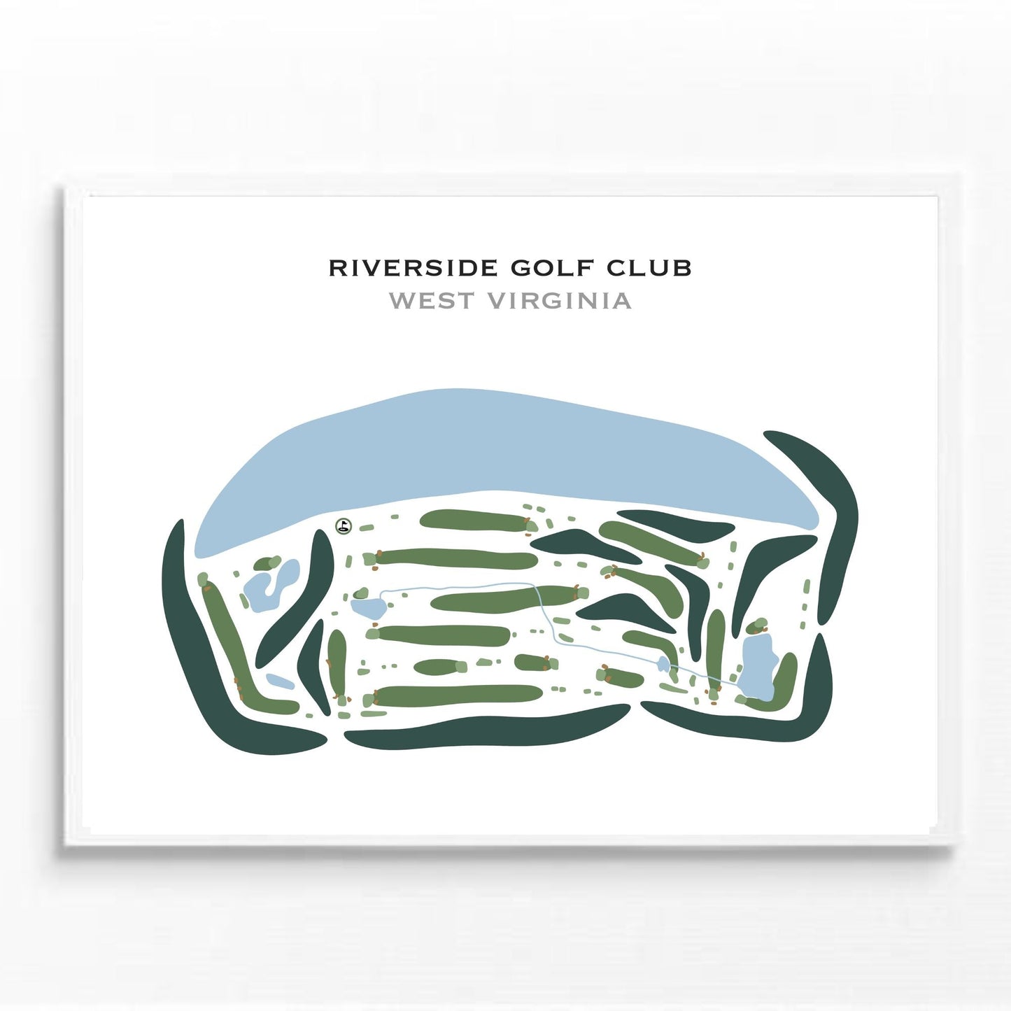 Riverside Golf Club, West Virginia - Printed Golf Courses