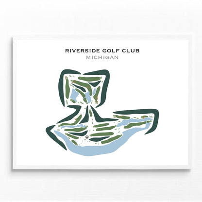 Riverside Golf Club, Michigan - Printed Golf Courses