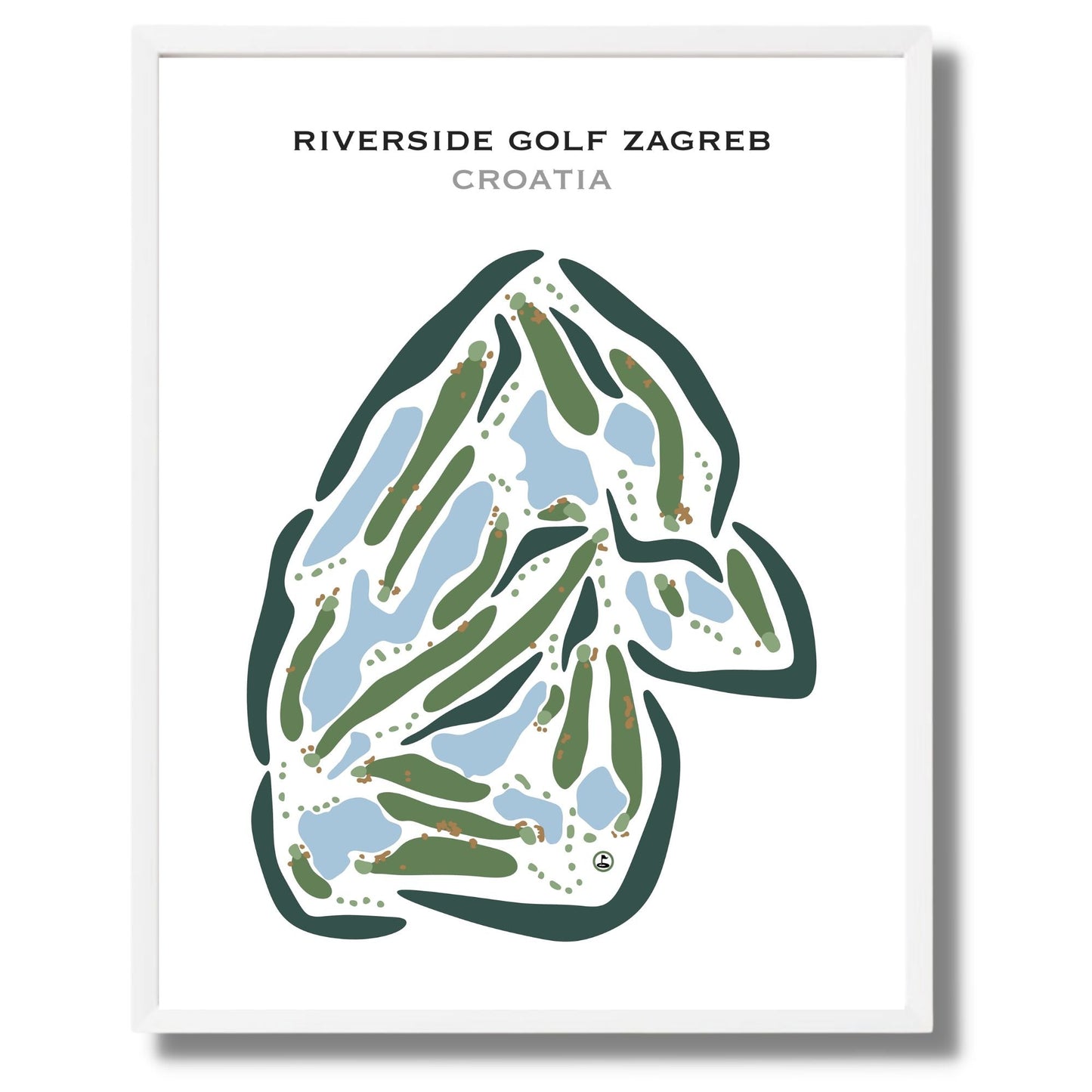 Riverside Golf Zagreb, Croatia - Printed Golf Courses