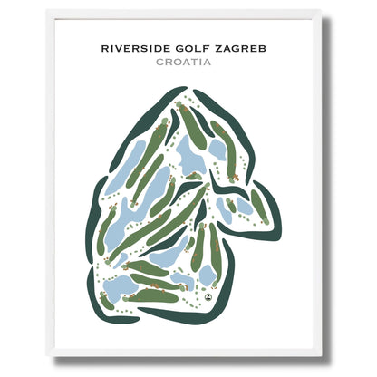Riverside Golf Zagreb, Croatia - Printed Golf Courses
