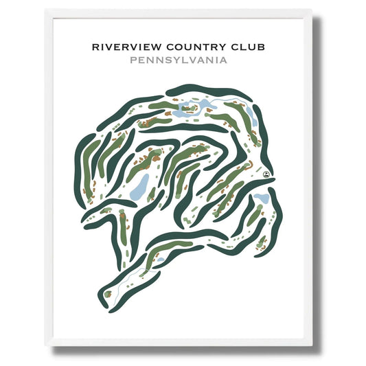 Riverview Country Club, Pennsylvania - Printed Golf Courses