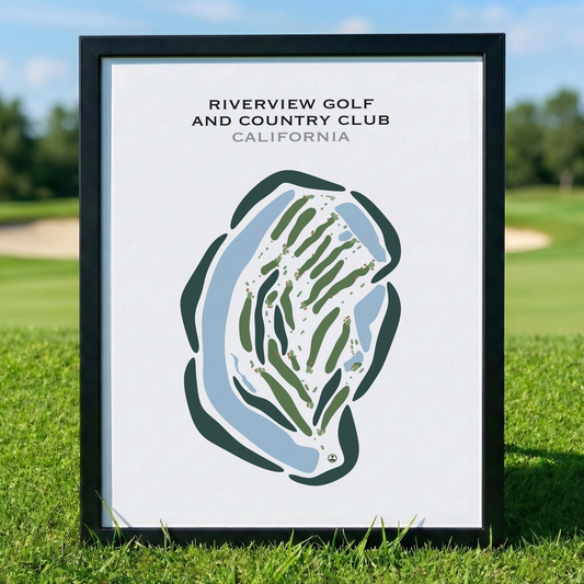 Riverview Golf & Country Club, California - Printed Golf Courses