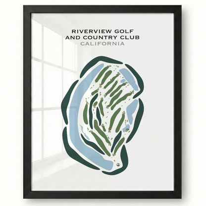 Riverview Golf & Country Club, California - Printed Golf Courses