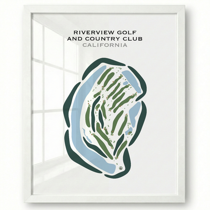 Riverview Golf & Country Club, California - Printed Golf Courses