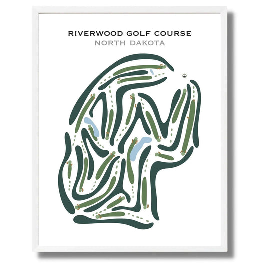 Riverwood Golf Course, North Dakota - Printed Golf Courses