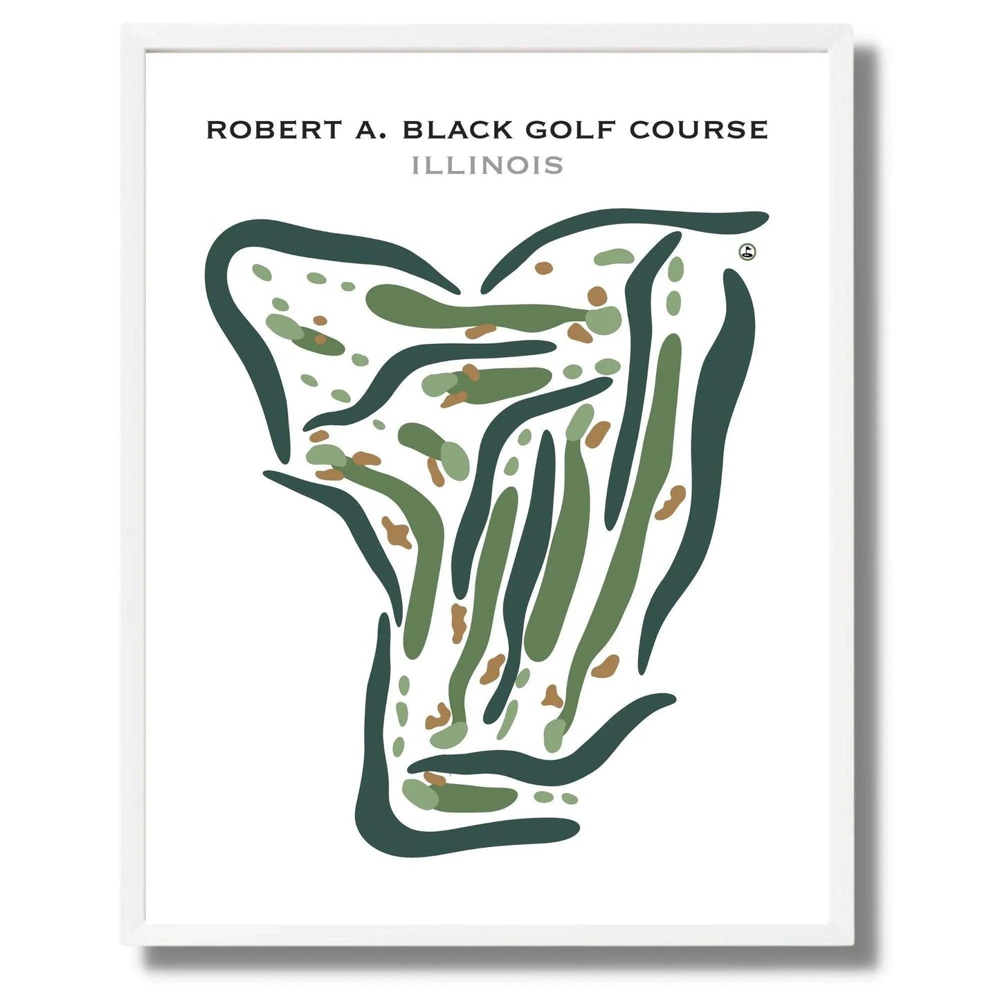 Robert A. Black Golf Club, Illinois - Printed Golf Courses