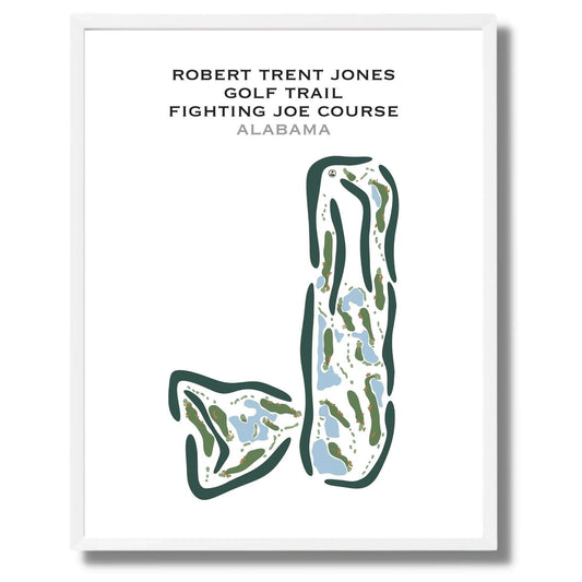Robert Trent Jones Golf Trail Fighting Joe Course, Alabama - Printed Golf Courses