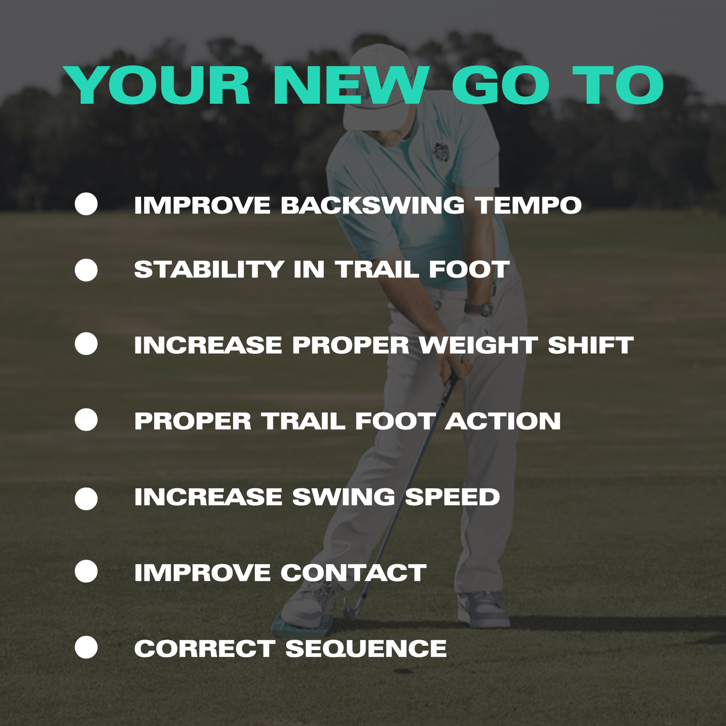 The RockShot™ Pressure Plate Golf Training Aid - Improve Balance and Weight Shift