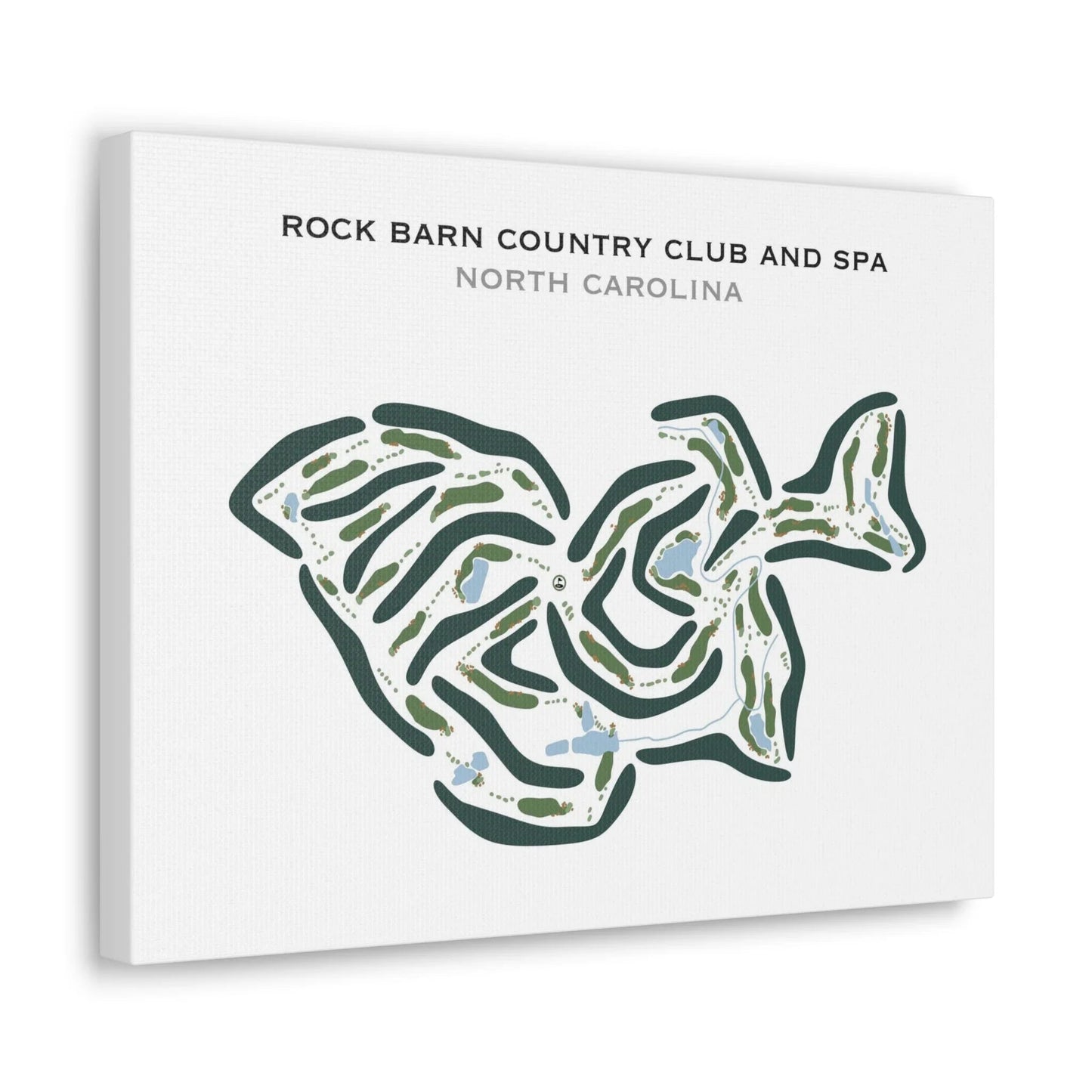 Rock Barn Country Club & Spa, North Carolina - Printed Golf Courses