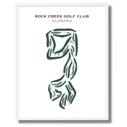 Rock Creek Golf Club, Alabama - Printed Golf Courses