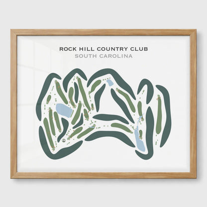 Rock Hill Country Club, South Carolina - Printed Golf Courses
